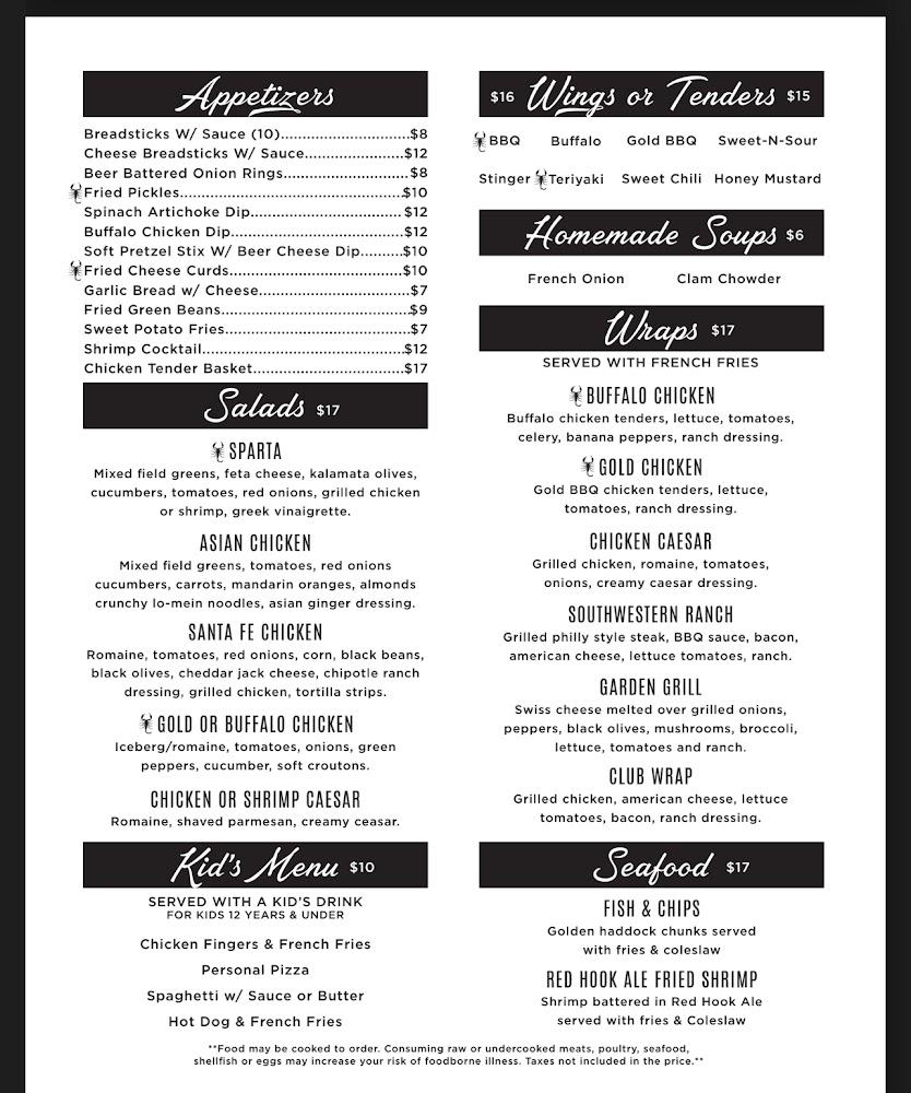 Scorpio's Pizzaria & Sports Pub Menu image 3